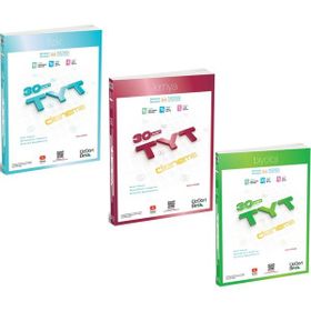 Akm Kitap Üç Dört Beş TYT Fizik Kimya ve Biyoloji Deneme Seti 3 Kitap