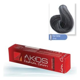Akos 3 Adet Kül Gri ve 3 Adet Oksidan Saç Boyası