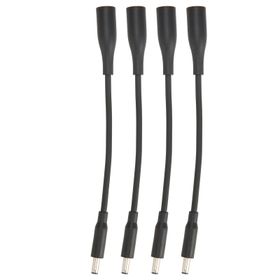 Akozon 4 Adet DC 7,4x5,0 mm 4,5x3,0 mm Fiş üzerinde Play Taşınabilir Tip Adaptör Dönüştürücü Laptop Kablosu