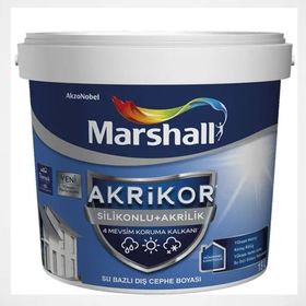 Akrikor 15 lt Beyaz Silikon Akrilik Dış Cephe Boyası