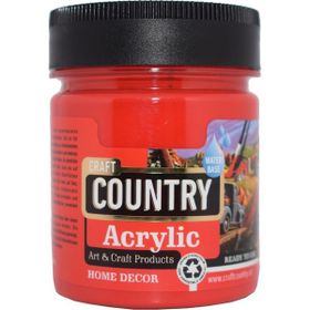 Akrilik Hobi Boyası Craft Country 550 cc 123 Bayrak Kırmızı