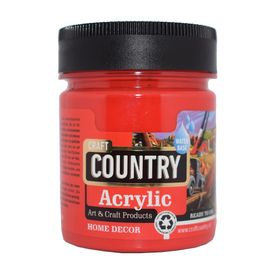 Akrilik Hobi Boyası Craft Country 550 cc 123 Bayrak Kırmızı