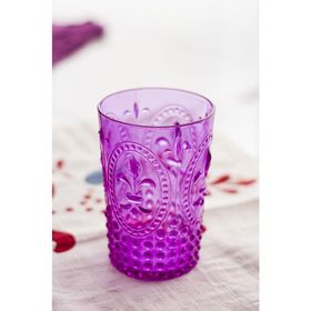 Akrilik Mor Kısa Bardak & Su Meşrubat Kahve Yanı Bardağı