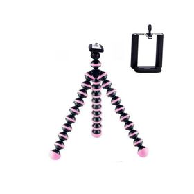 Akrobat Mini Ahtapot Tripod Pembe Telefon Tutucu