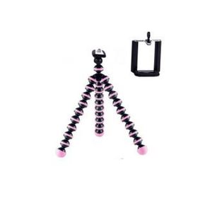 Akrobat Mini Ahtapot Tripod Pembe Telefon Tutucu