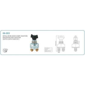 Aksa 06-003 Metal Devre Kesici Sabit Anahtarlı