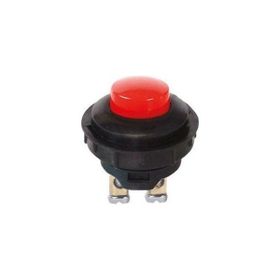 Aksa 07-002/K M25X1 Kırmızı Plastik Buton
