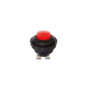 Aksa 07-002/K M25X1 Kırmızı Plastik Buton