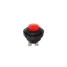 Aksa 07-002/K M25X1 Kırmızı Plastik Buton
