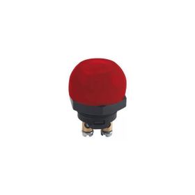 Aksa 07-016/K M25X1 Klemensli Kırmızı Şapkalı Plastik Buton