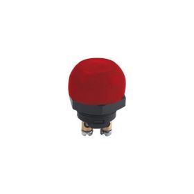 Aksa 07-016/K M25X1 Klemensli Kırmızı Şapkalı Plastik Buton