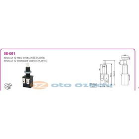 Aksa 08-001 Plastik Renault 12 Fren Otomatiği
