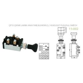 Aksa 11-002 Klemensli Çiftli Çekme Lamba Anahtarı