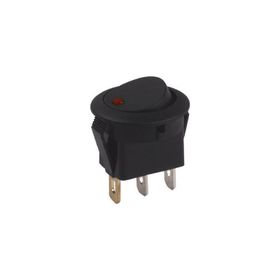 Aksa 11-023 Aç/Kapa Kırmızı Ledli Yuvarlak Mini Anahtar