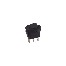 Aksa 11-023 Aç/Kapa Kırmızı Ledli Yuvarlak Mini Anahtar