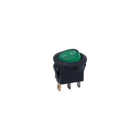 Aksa 24V - 11-060 Aç/Kapa Yeşil Işıklı Yuvarlak Mini Anahtar