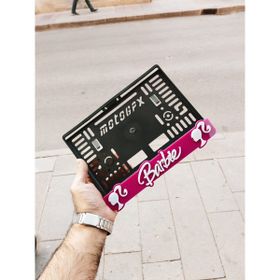 Aksaray Tasarım Atölyesi Barbie Lazer Kesim Pleksi Motorsiket Plakalık