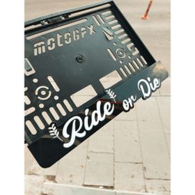 Aksaray Tasarım Atölyesi Ride Or Die 'Sür Ya da Öl' Lazer Kesim Pleksi Motorsiklet Plakalık
