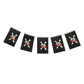 Aksell Logo Baskılı Afiş Süsleme 8'li Korsan Partisi Flama Süs