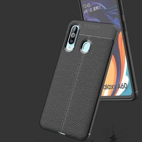 Aksesuarcım ELFNISS105 Samsung Galaxy A20s Deri Görünüm Orjinal Niss Silikon Cep Telefonu Kılıf