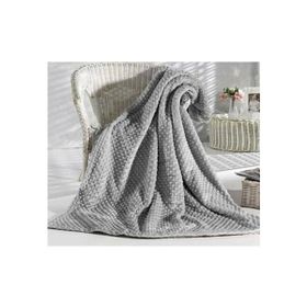 Aksu İpeksoft Tomurcuk Gri Çift Kişilik 200x220 cm Battaniye