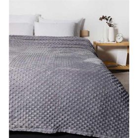 Aksu İpeksoft Tomurcuk Gri Çift Kişilik 200x220 cm Battaniye