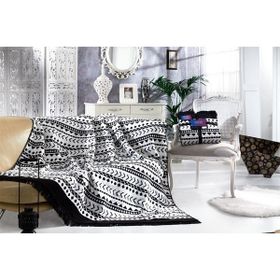 Aksu Silver Collection Erica Çift Kişilik Pamuklu Battaniye