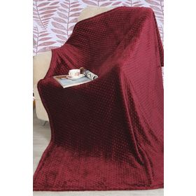 Aksu Tomurcuk Bordo Battaniye