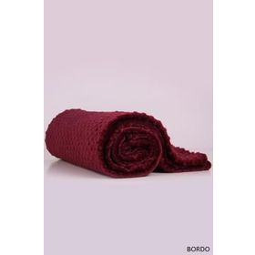 Aksu Tomurcuk Bordo Battaniye