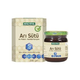 Aksu Vital 220 gr Gold S 18.000 MG Arı Sütü Arı Poleni Ham Bal Karışımı (3 adet)