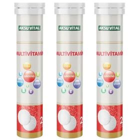 Aksu Vital Multivitamin 20 Efervesan Tablet