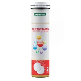 Aksu Vital Multivitamin 20 Efervesan Tablet
