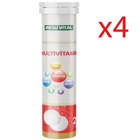 Aksu Vital Multivitamin 4x20 Efervesan Tablet