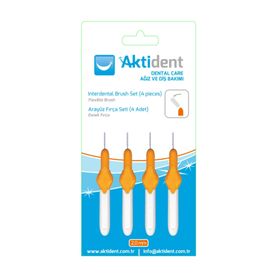 Aktident 0.45 mm 4'lü Turuncu Arayüz Fırçası
