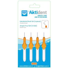 Aktident 2.0 Mm Turuncu 4 Adet Arayüz Fırçası