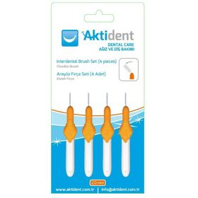 Aktident 2.0 Mm Turuncu 4 Adet Arayüz Fırçası