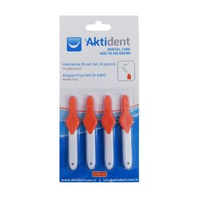 Aktident 2.0 Mm Turuncu 4 Adet Arayüz Fırçası