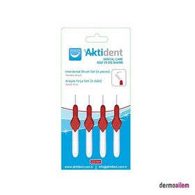 Aktident Kırmızı 4 Adet 0.50 mm Arayüz Fırça Seti