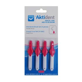 Aktident Pembe 0.40 mm 4'lü Arayüz Fırçası