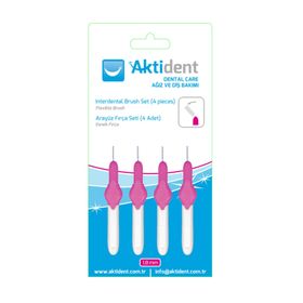 Aktident Pembe 0.40 mm 4'lü Arayüz Fırçası