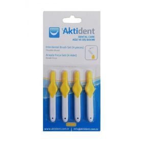 Aktident Sarı 0.7 mm 4 Adet Arayüz Fırçası