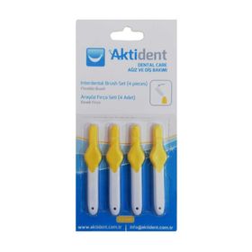Aktident Sarı 0.7 mm 4 Adet Arayüz Fırçası