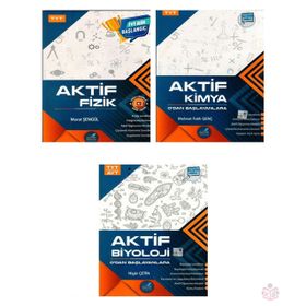 Aktif Öğrenme Yayınları Yeni 2022 TYT 0 dan Başlayanlara Fizik Kimya Biyoloji Soru Bankası Seti