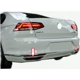 Aktif Otomotiv 2 Parça Krom 2015 - 2018 VW Passat B8 Egsoz Çıkış