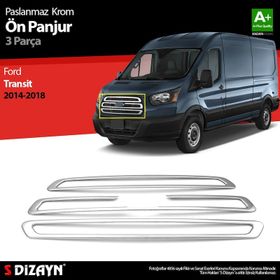 Aktif Otomotiv Ford Transit Krom 3 Parça 2014 2018 Ön Panjur