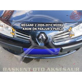 Aktif Otomotiv Renault Megane 2 Krom 4 Parça 2006 2010 Ön Panjur