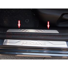 Aktif Otomotiv Renault Megane 4 İç 2 Parça Krom 2016+ Kapı Eşiği