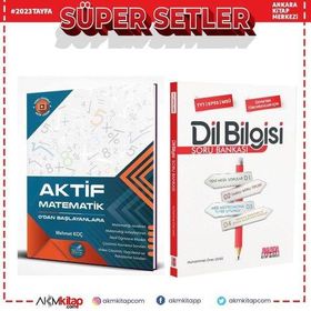 Aktif Tyt Matematik 0 ve Akm Dil Bilgisi Soru Bankası Seti 2 Kitap