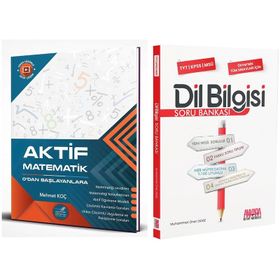 Aktif Tyt Matematik 0 ve Akm Dil Bilgisi Soru Bankası Seti 2 Kitap