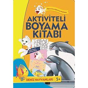 Aktiviteli Boyama Kitabı Deniz Hayvanları - kollektif